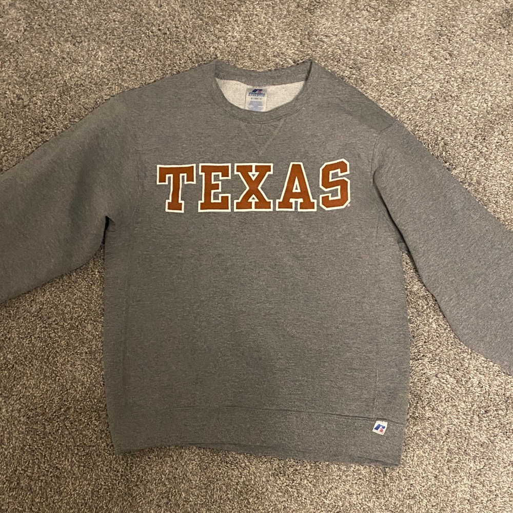 Russell Athletic Gray Texas Crewneck Sweater